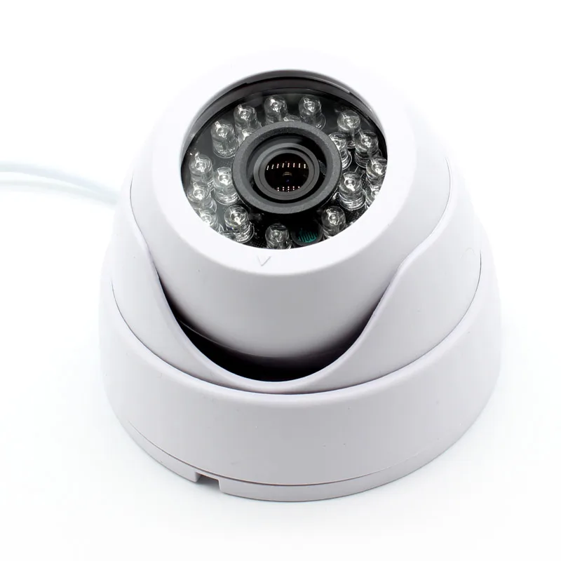 

Plastic White Dome Black HD 1080p 4in1 AHD TVI CVI CVBS 1920*1080 2mp CCTV Camera Security IR color 24Leds night vision