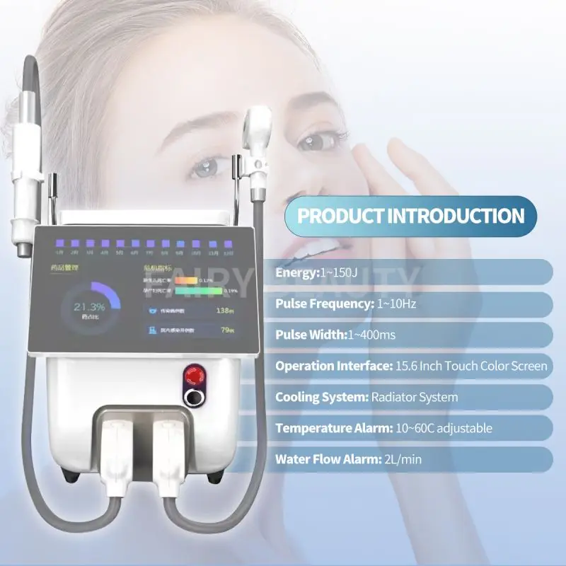 2 In 1 808nm Diode Hair Removal Machine Multi Wavelengths Nd Yag Tattoo Remove Painless Hair Remove Epilator For Beauty Salon