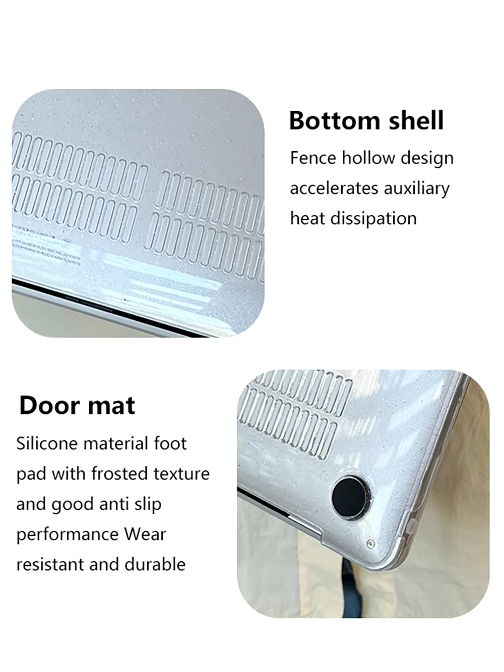 MacBook Air 15インチ A2941用 グリッターラップトップケース、クリスタルMacBookケース、Air 13インチ A2681 A2337、Pro 13インチ A2338、Pro 14インチ用ラップトップケース