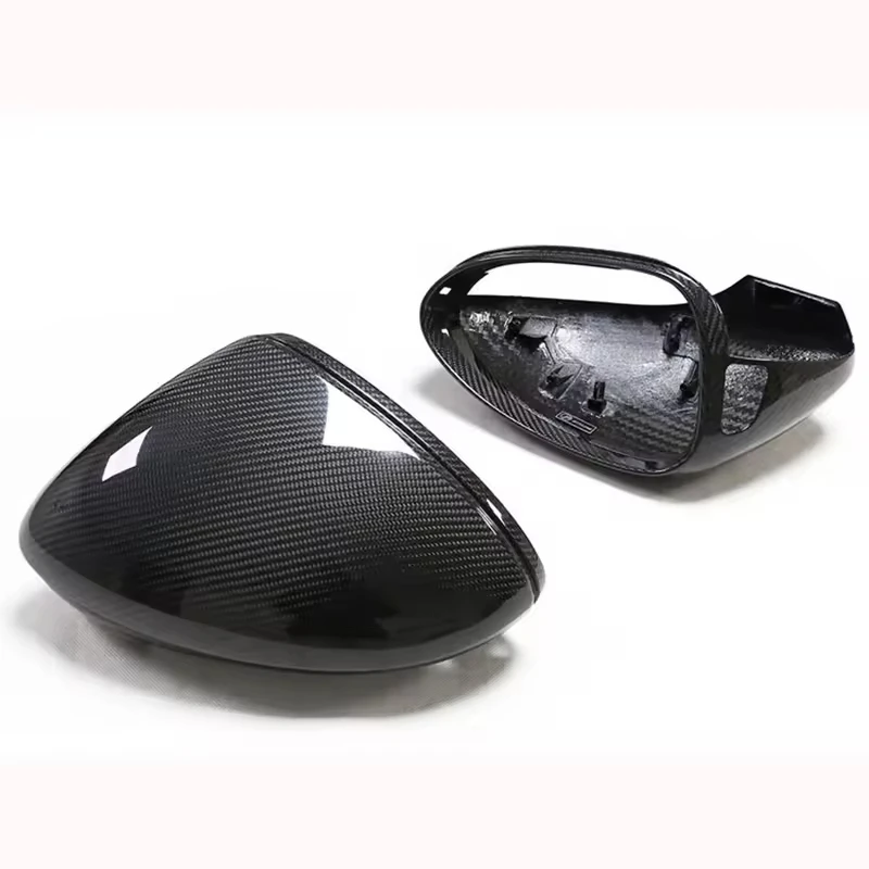 

Carbon Fiber Fibre Side Mirrors Cover Caps Fit for Porsche Panamera 971 Ture Factory Fitment