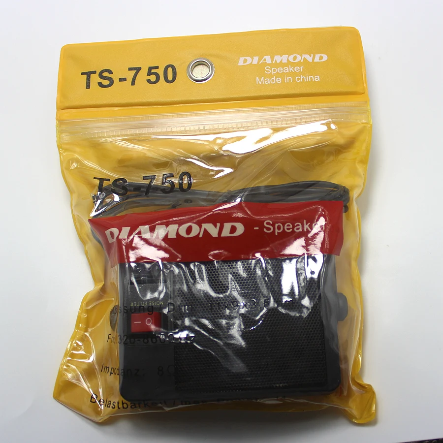 Altoparlante esterno TS-750 Altoparlante per carichi pesanti con jack da 3,5 mm per radio Yaesu Kenwood Icom CB