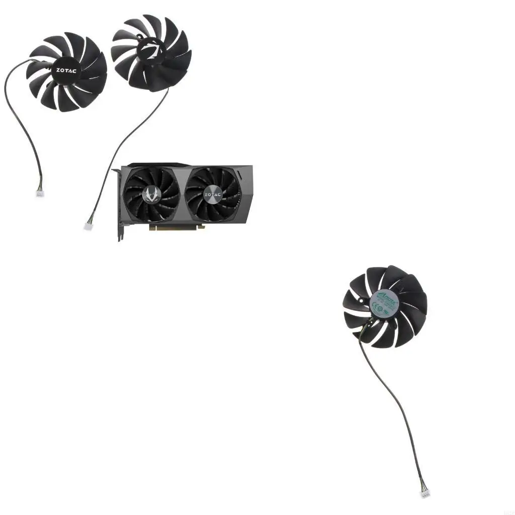 462E 1/2Piece 89mm 12V 4Pin GA92S2U VGA Cooling Fan for ZOTAC GAMING GeForce RTX3060 RTX3060Ti Twin OC Graphics Card Fan