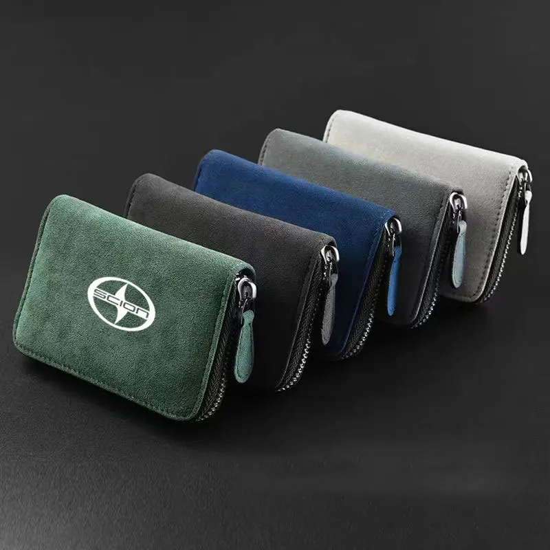 

Coral Fleece Business Card Wallet Holder Coral Fleece Credit Card Holder Wallet For Toyota scion XA XB XD IQ TC Car Accessories