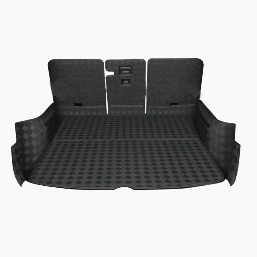 Chessboard-patterned Trunk Mats For Tesla Model Y Model 3 Highland Rear Trunk Fully Coverd Cargo Liner All-weather Protection Ac