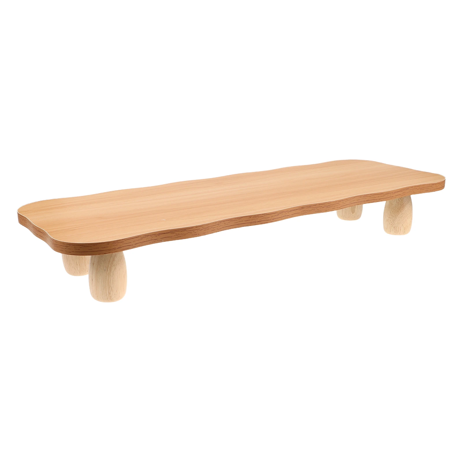 

Ergonomic Computer Stand Monitor Riser Desktop Shelf Height Adjustable Sturdy Desk Risers Gaming Monitor Stand Bamboo Display