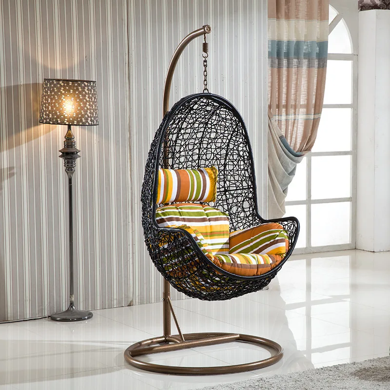 Outdoor rattan woven hanging basket, courtyard corridor, leisure bird's nest, children's balcony, rocking chair, swing hanging