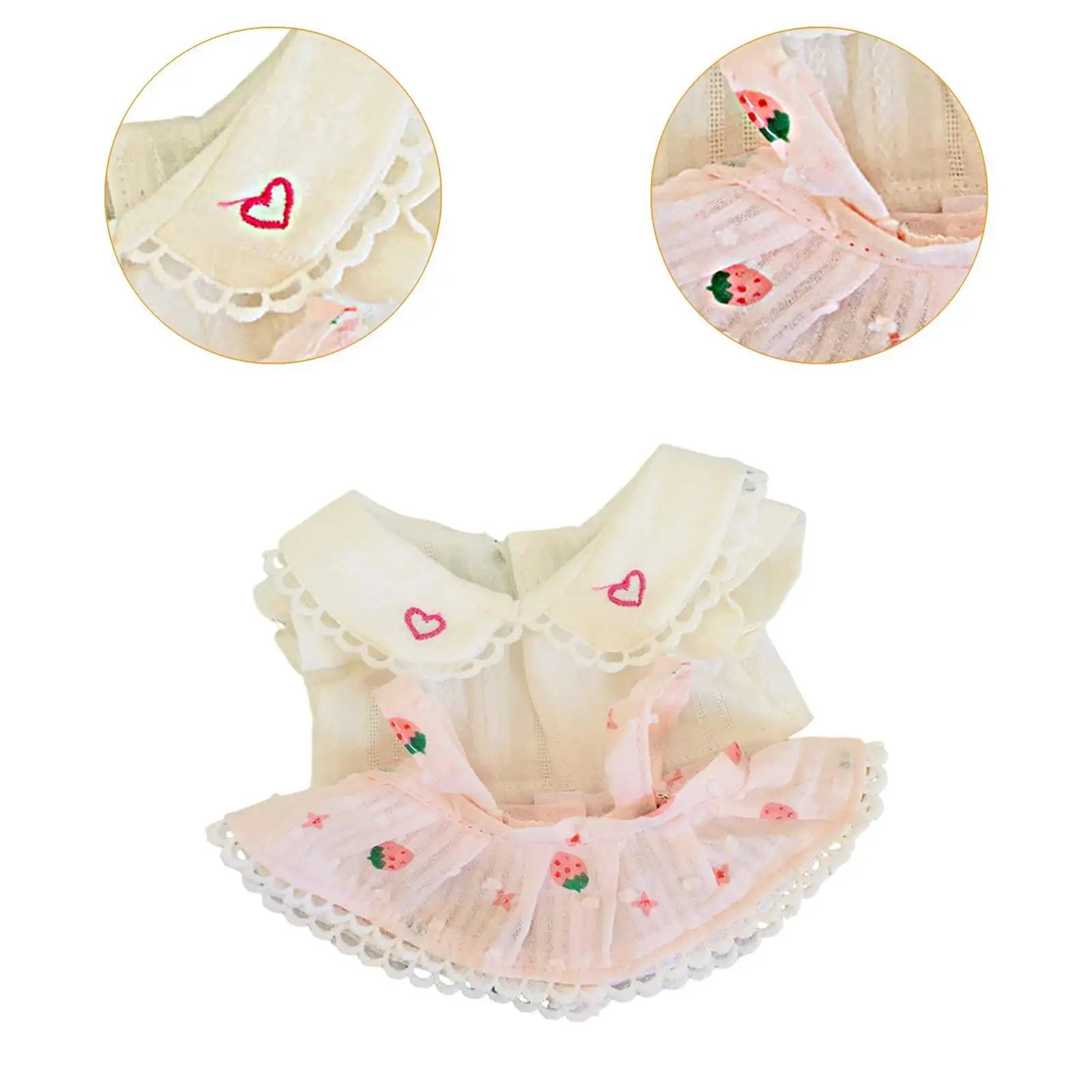 Roupas de boneca de pelúcia moda vestir-se dramatização fingir jogar vestido de boneca DIY