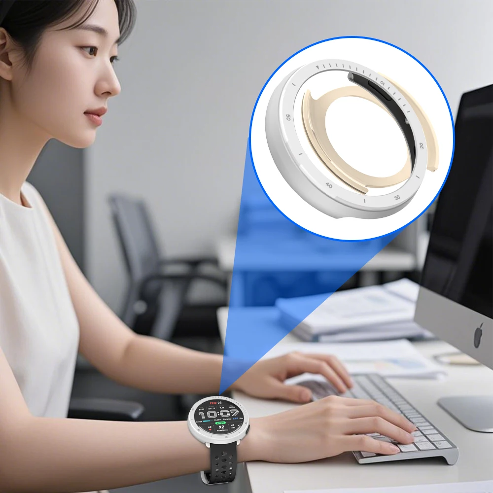 

Metal Case for Amazfit Active 2 Sapphire Edition Smart Watch Bezel Case Replacement Hard Case Gray Silver Orange Rose Gold