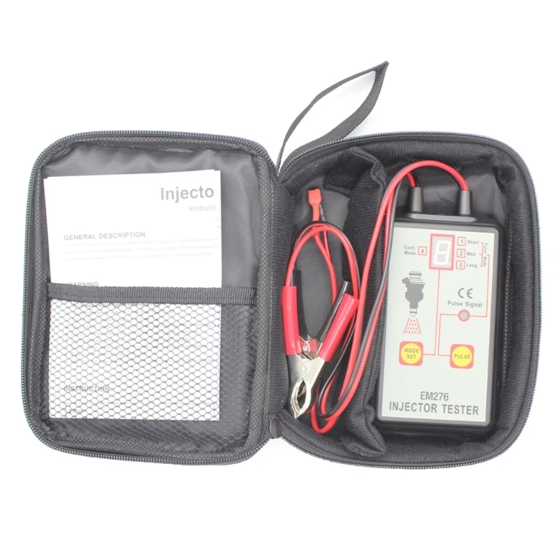 12V Auto Fuels Injector Tester 4 Modes Car Vehicle Fuels Pressure System Diagnostics Scan Testing Tool Cleanings Tool