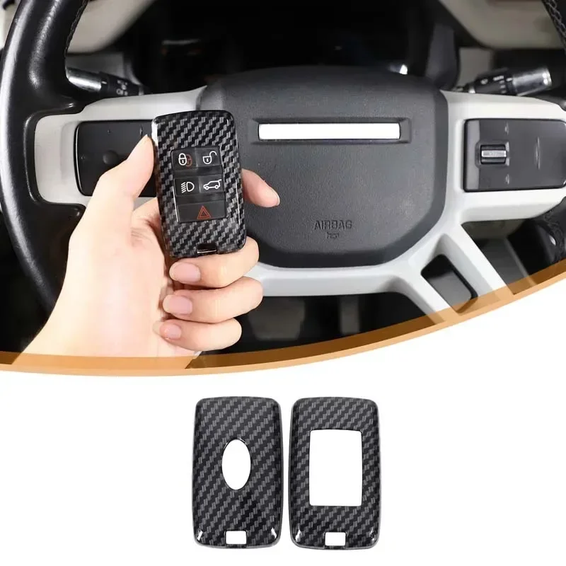 ABS Key Fob Case Cover Shell Protector for Land Rover Evoque Discovery Sport Velar No Signal Interference Auto Accessories