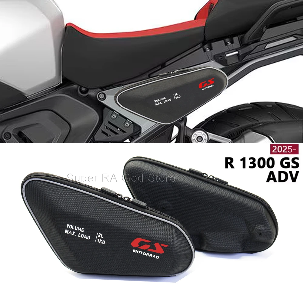 

For R1300GS Adventure R 1300 GSA R1300 GS ADV 2025 Motorcycle Side Frame Bag Storage Bag Reflective Strip Waterproof Bag