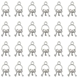 10PCS Vintage Miniature Key Charms Alloy Metal Antique Silver Plated Pendants For DIY Necklaces Earrings Jewelry Making