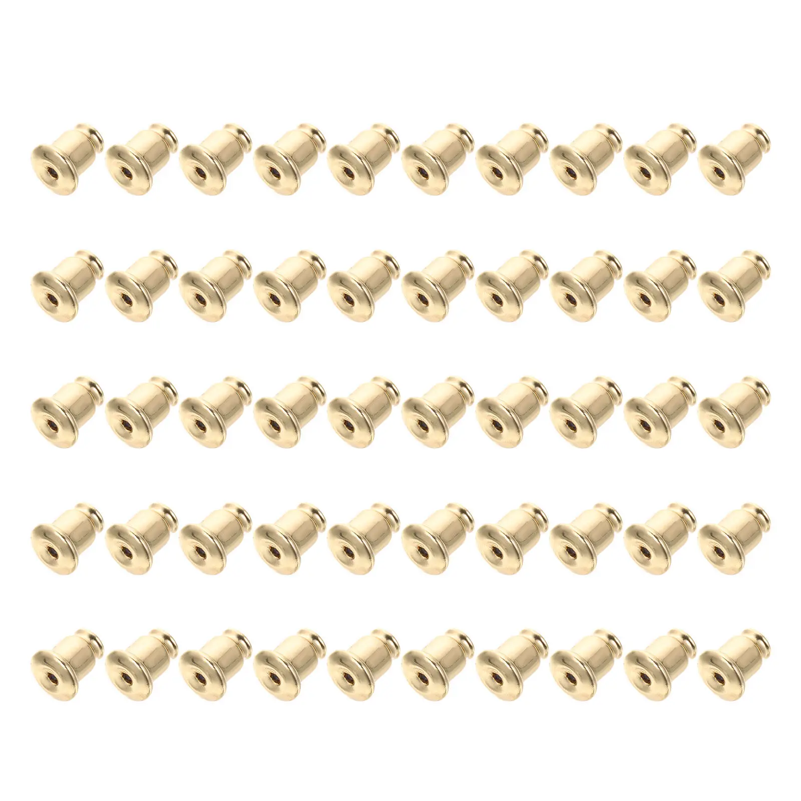 100Pcs Copper Earring Backs For For Jewelry Making New Year Jewelry Smooth Rounded Edges Secure Fit Professional