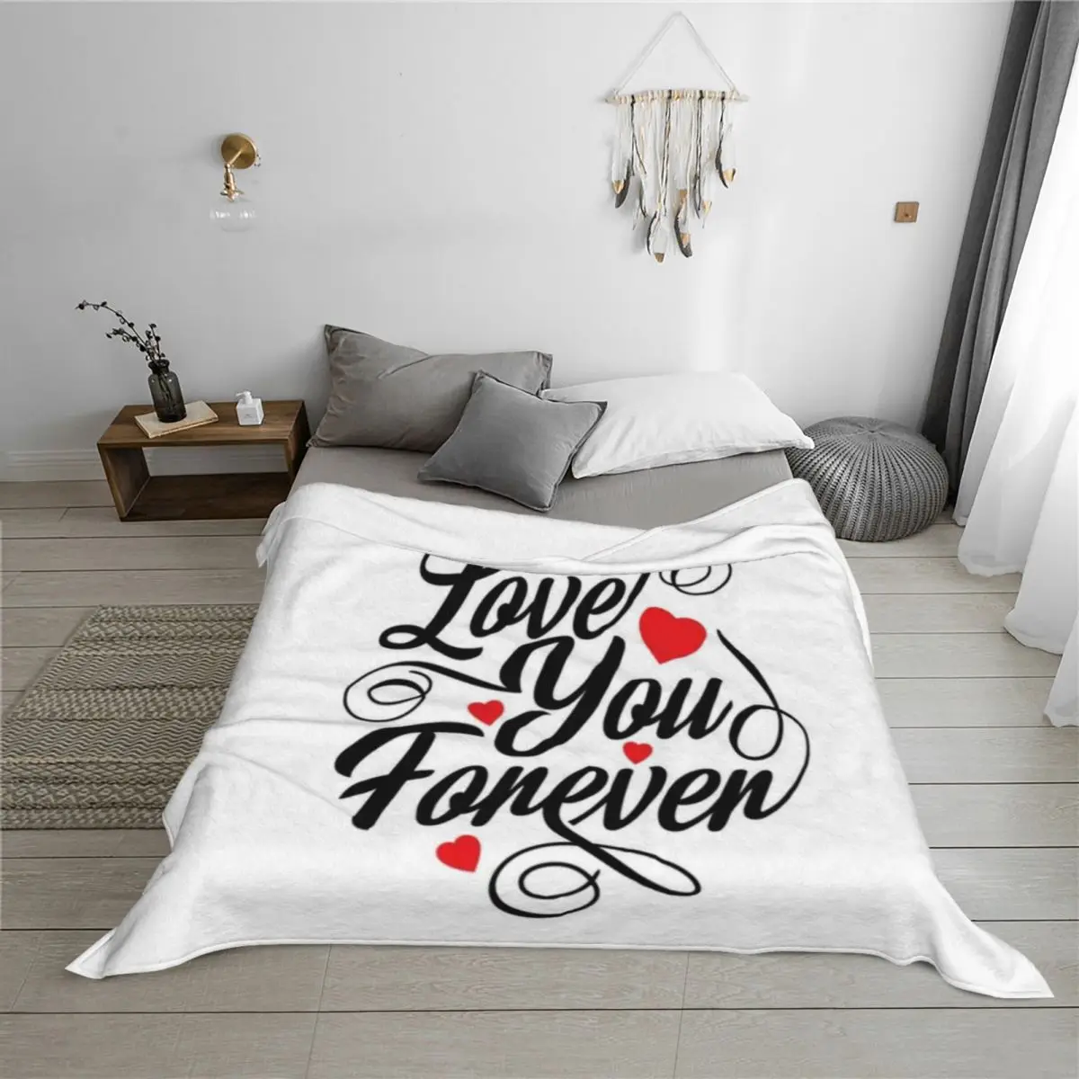 أنا أحبك إلى الأبد رمي بطانية للأطفال قيلولة ثقيلة دافئة لبطانيات الشتاء #3