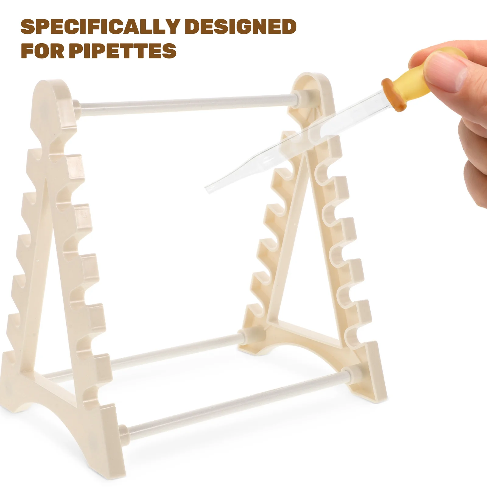 

Laboratory Pipette Stand Portable Durable Storage Rack Pipette Holder for Multiple Samples Experiment Use Laboratory Tools