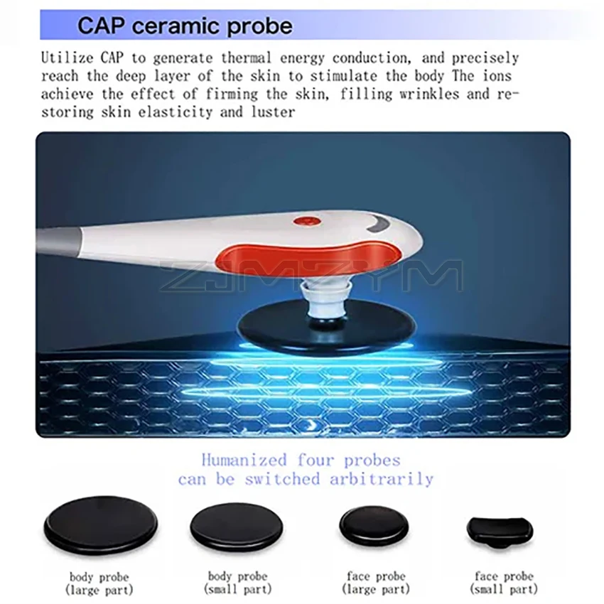 Portable 448KHZ RF Tecar Therapy RET CET Diathermy Body Sliming Machine Pain Relief Skin Tightening INDIBA Deep Care