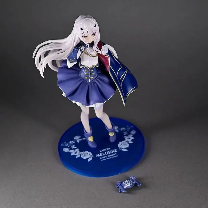 Figurka PVC w stylu anime FGO, 21 cm - oryginalna postać z projektu Touhou, model statuetki w stroju demona, znamiona Melusine.