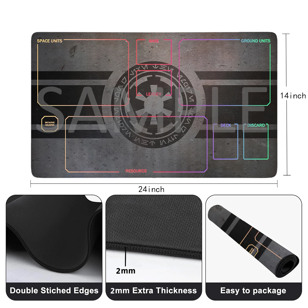 SWD Playmat Free Storage Bag Size 24X14IN Star Wars:Destiny TCG Protective Mats Scratch-Resistant Durable Mouse Pad 3