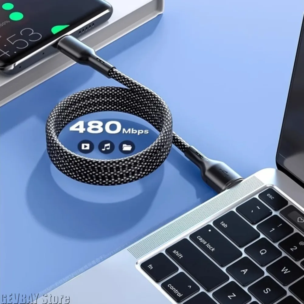 100W Fast Charging Magnetic Data Cable, Automatic Storage, Thickened Copper Core, Anti-Oxidation, for Samsung, iPhone