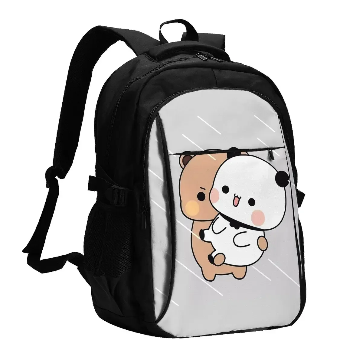 

Bubu Dudu Bear Panda Travel Laptop Backpack, Business Water Resistant Laptop Backpack with USB Charging Port, College Bag