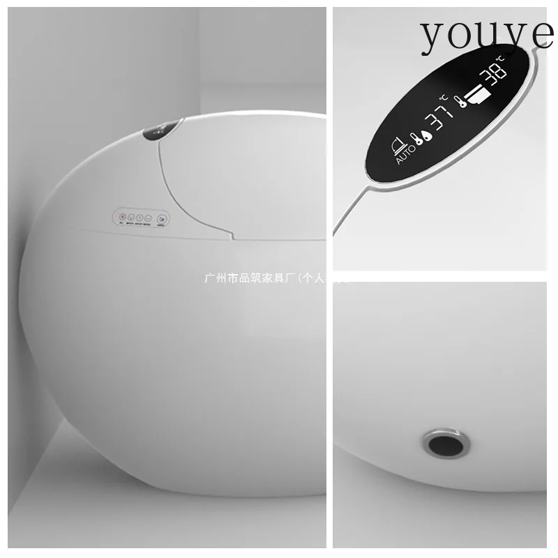 Smart toilet toilet, household no water pressure limit, fully automatic butt washing integrated style hotel toilet