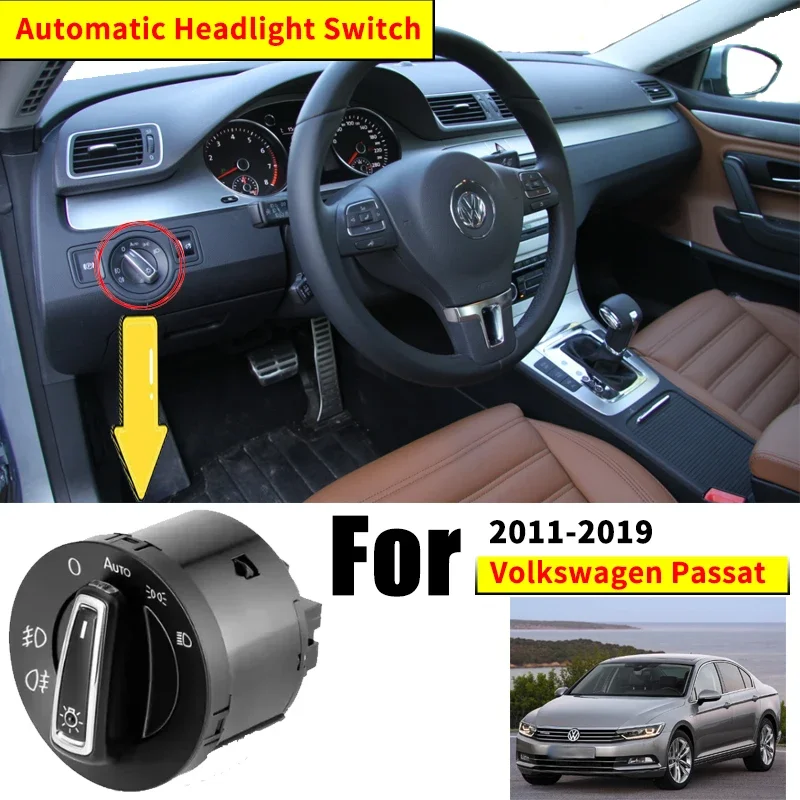 

For Volkswagen Passat A32 A33 NMS MK1 2011~2019 Automatic AUTO Switch Head Lamp Switch Light Sensor Refit Auto Light Upgrade