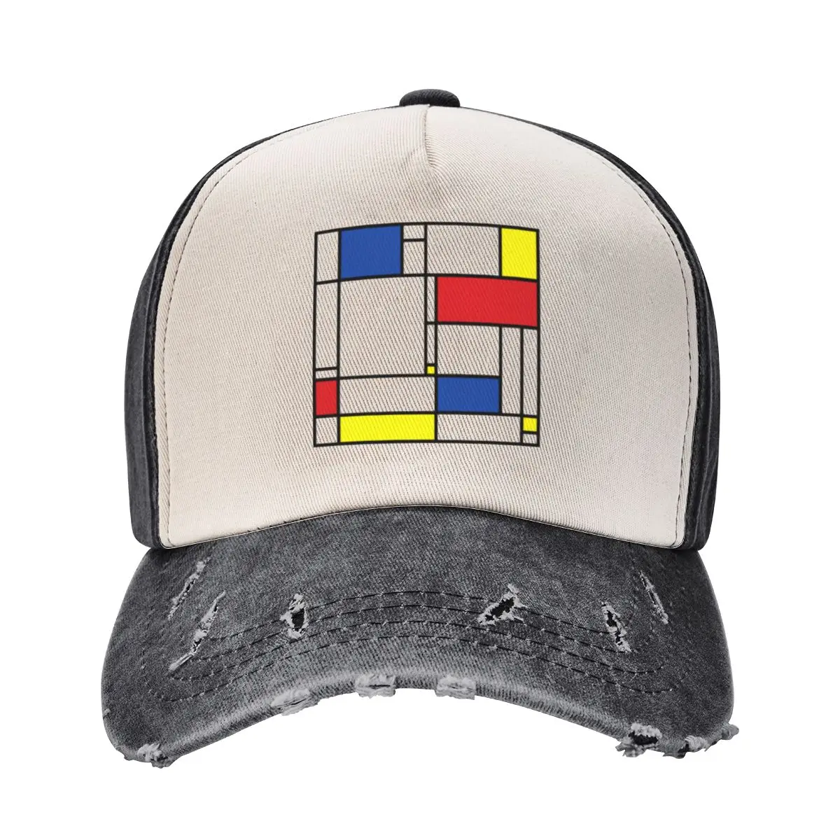 

Mondrian Minimalist De Stijl Modern Art  fatfatin Baseball Cap Military Cap Man tactical cap Fashion Beach Women Hats Men's