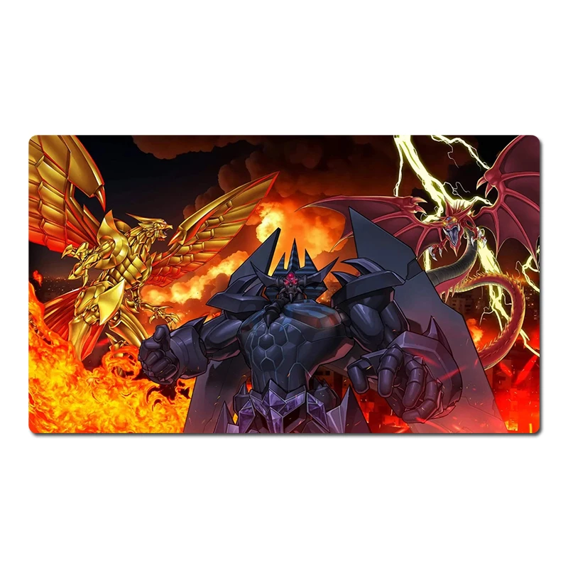 

YuGiOh Playmat Египетские боги Коллекционный коврик для карточных игр TCG CCG Коврик для мыши Настольный коврик для мыши Бесплатная сумка 60x35 см