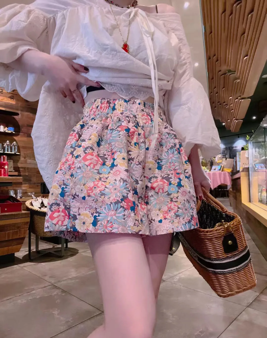 Print Flower 150KG Plus Size Women\'s Summer Shorts Casual Oversized Wide Leg High Waist Shorts Woman Beach Shorts for Women