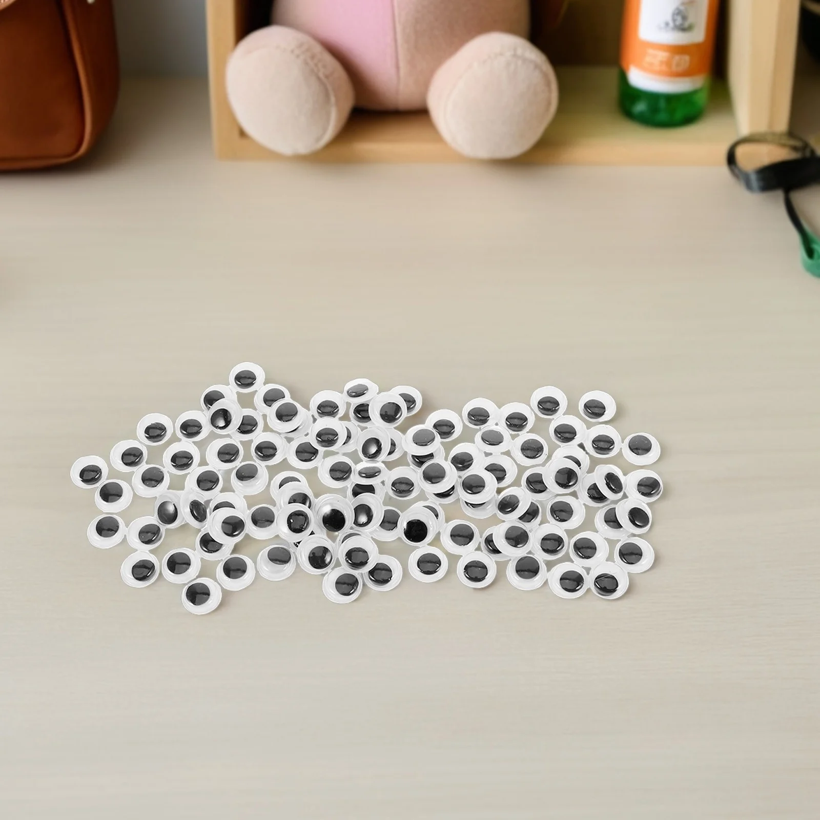 100 قطعة عيون جوجلي ذاتية اللصق 12 مللي متر مقل العيون البلاستيكية المتحركة لحيوانات الكروشيه دمية يد اكسسوارات صياغة #1