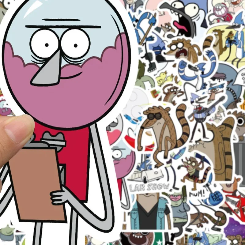 53 stuks cartoon persoonlijkheid reguliere show creatieve doodle decoratieve stickers