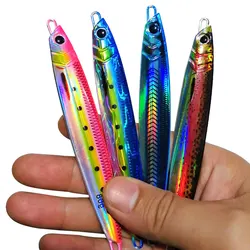 Señuelo de Pesca Jigging de Metal, cebo duro de hundimiento, impresión 3D