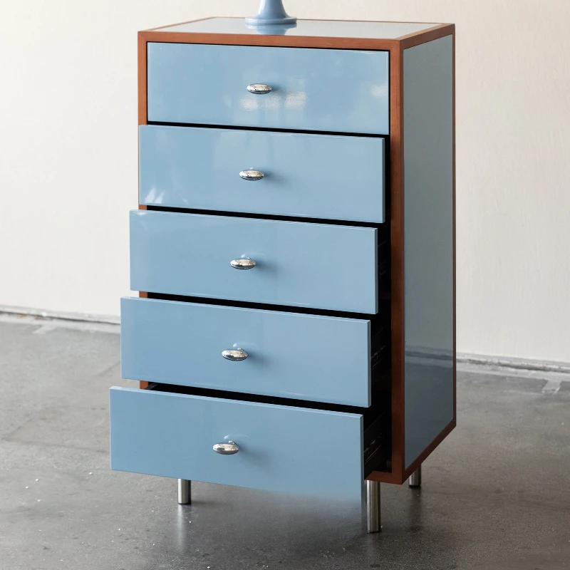 Solid wood chest of drawers, bedroom, living room storage, locker against the wall, multi-layer