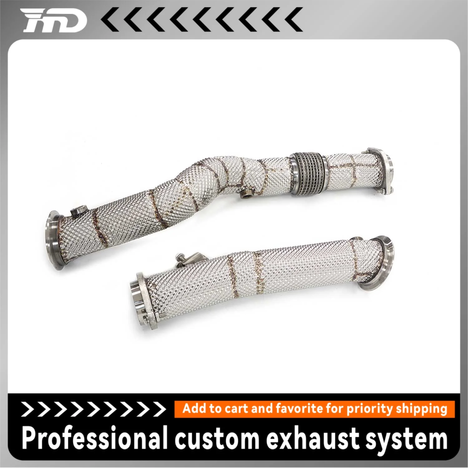 

Activity price HMD Exhaust System High Flow Performance Middle Pipe for BMW M3 M4 G80 G82 Inch Single Pipe