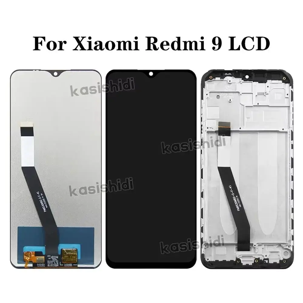 LCD For Xiaomi Redmi 9 LCD Display Screen Touch Digitizer Assembly Display Touch Repair Parts M2004J19AG M2004J19G 100% Tested