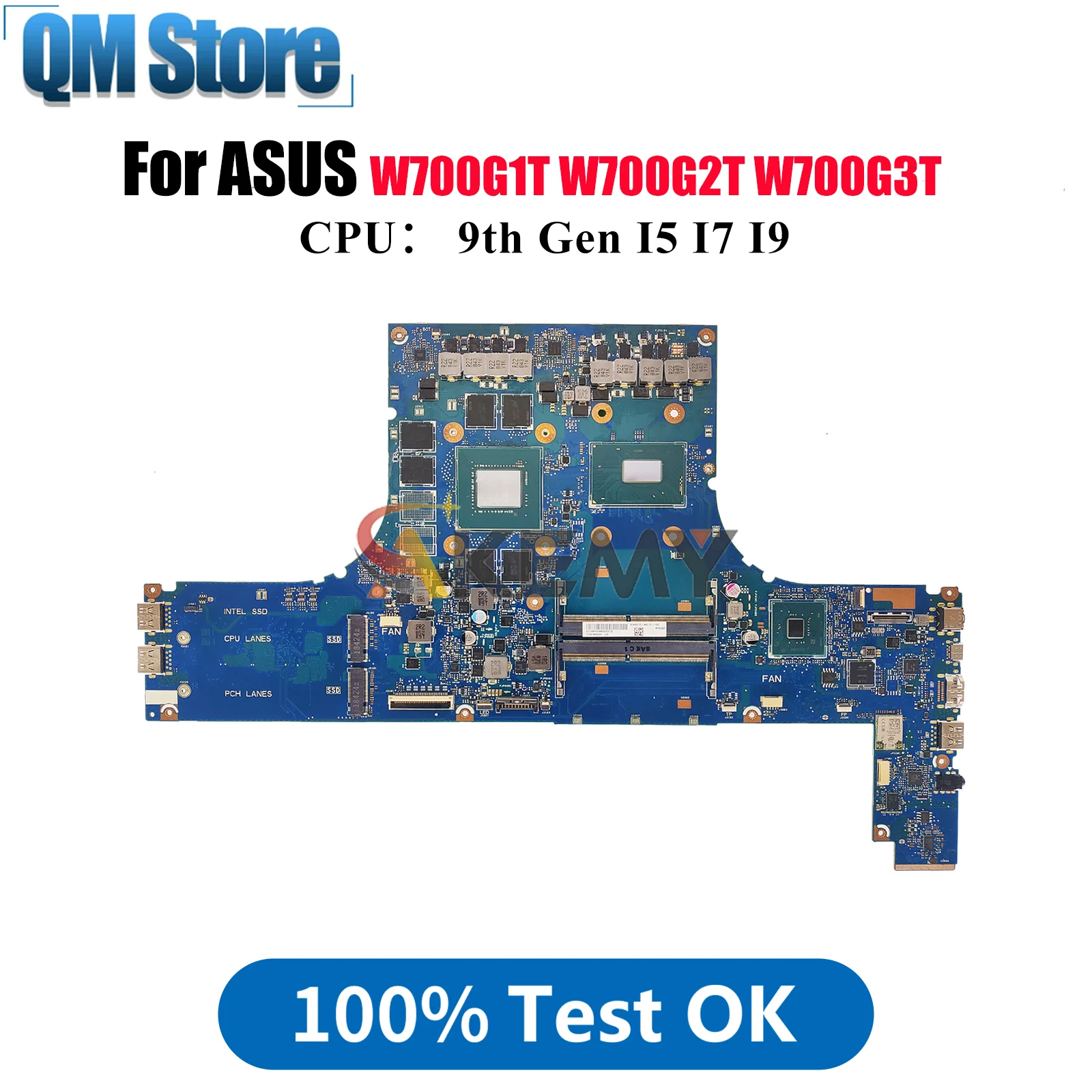 

W700G3P Материнская плата для ноутбука ASUS ProArt W700G3T W700G W700G1T W700G2T Материнская плата для ноутбука с процессором I5 I7 I9 100% tests OK stk