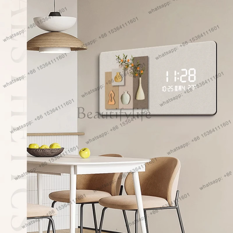 Light Silent Nordic Wall Clock Aesthetic Bathroom Art Digital Wall Clock Bedroom Modern Modern Relojes De Pared Home Decor