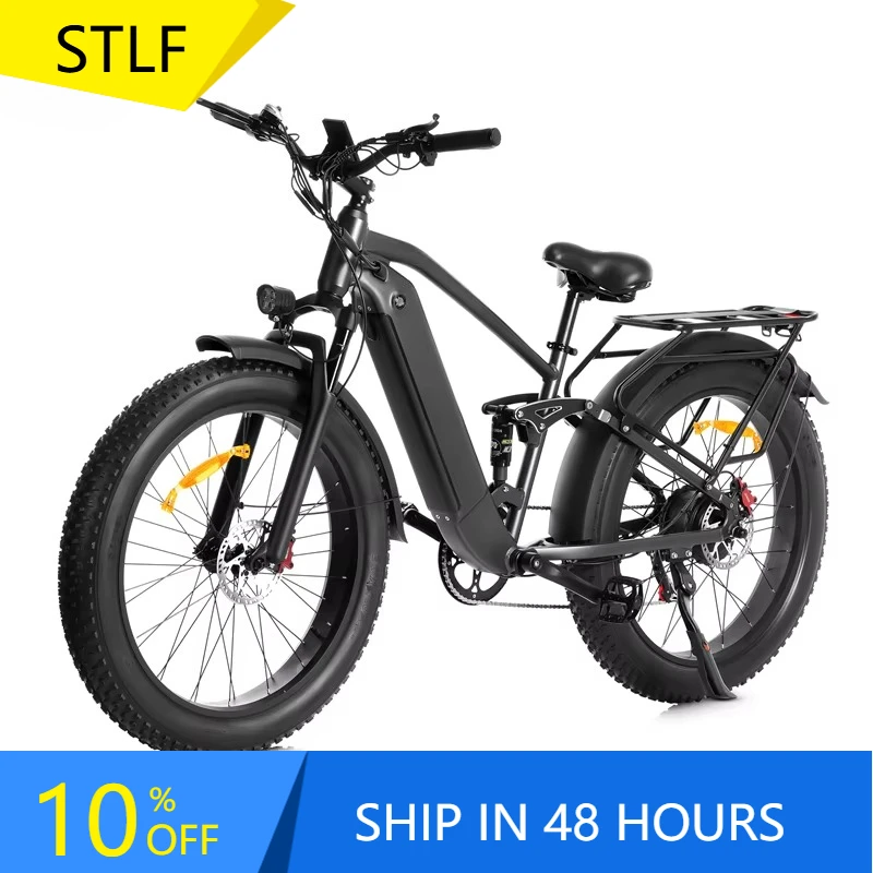 

STLF EU Stocks Bicicletta Elettrica Da 1000W 26" Fat E Bikes 250W Urban Electric City Bike Leisure Electric Bicycle for Women