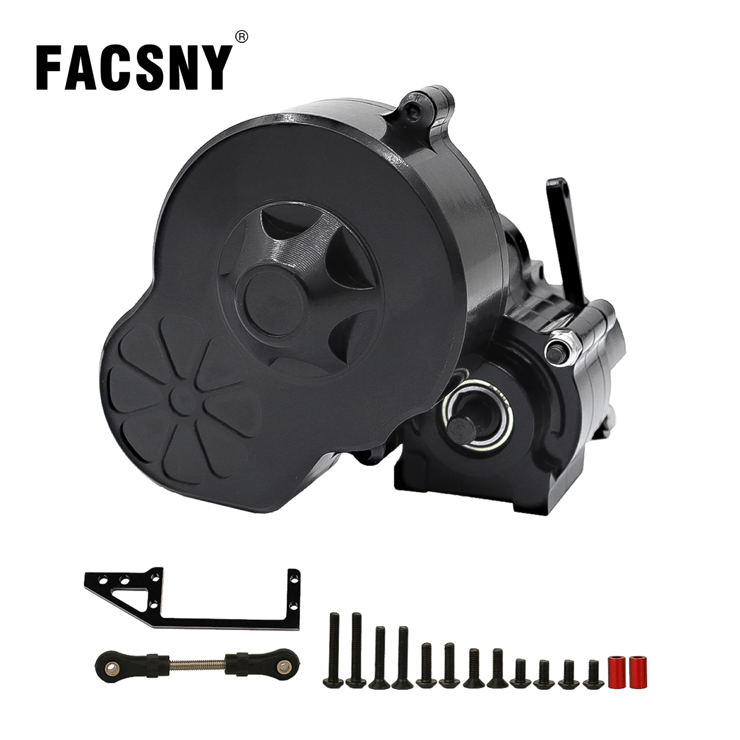 1/10 Metal Transmission Cutoff Gearbox with Gear Set for Axial SCX10 AX10 Wraith RC Crawler Car Truck Upgrade Parts