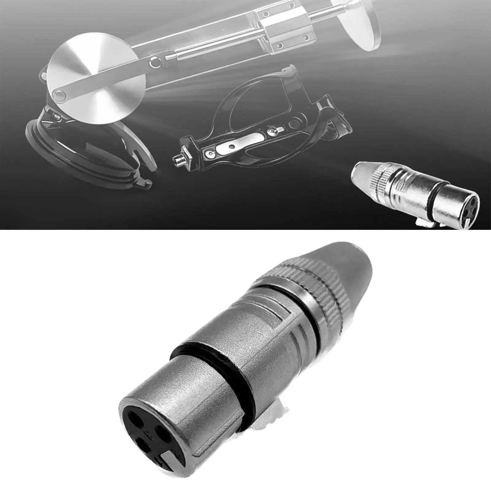 Linear Motion Actuator Connector 3XLR Metal Adapter Accessory for Reciprocating Machine Easy Attachment and Stable Linkage