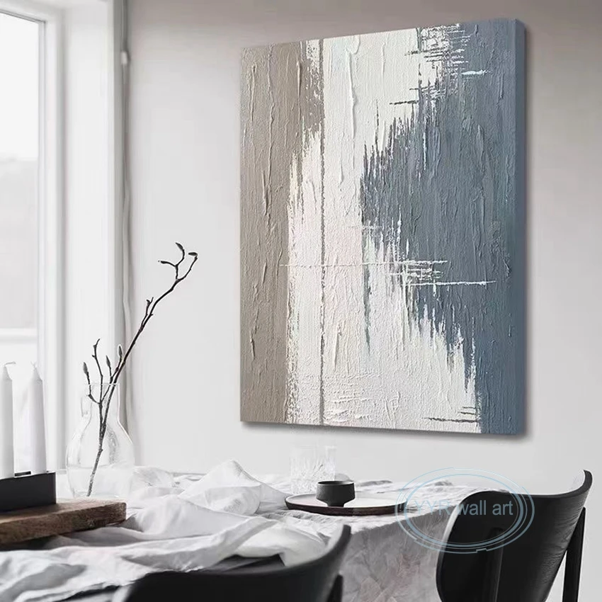 

Home Aesthetic Oil Painting Abstract Handmade Canvas Poster Wall Art Hanging Picture Modern Acrylic Decor Mural for Living Room