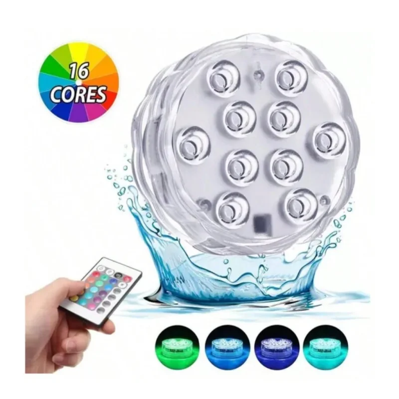 Lithium Battery Diving Light RGB Diving Night Light RF Remote Control Garden Pool Light Bar Vase Party Decoration