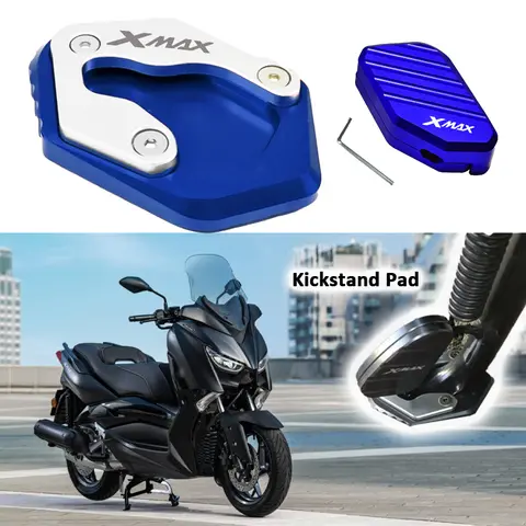 X-MAX 오토바이 액세서리 풋 사이드 스탠드 확대기 플레이트 패드 킥 스탠드 확장 YAMAHA XMAX300 XMAX250 XMAX125 XMAX 300
