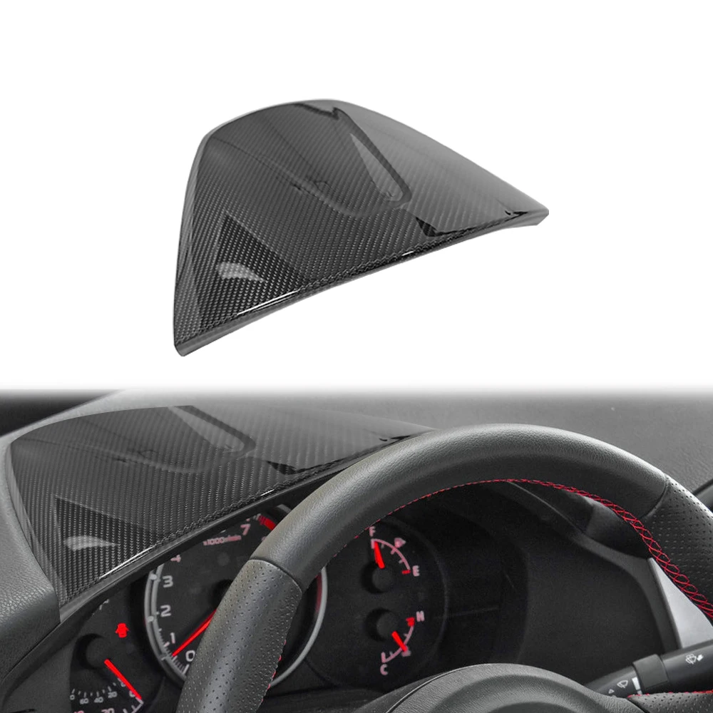 

Real Carbon Fiber Interior Dashboard Gauge Pod Dash Upper Cover For Subaru BRZ For Toyota FT86 2012-2020