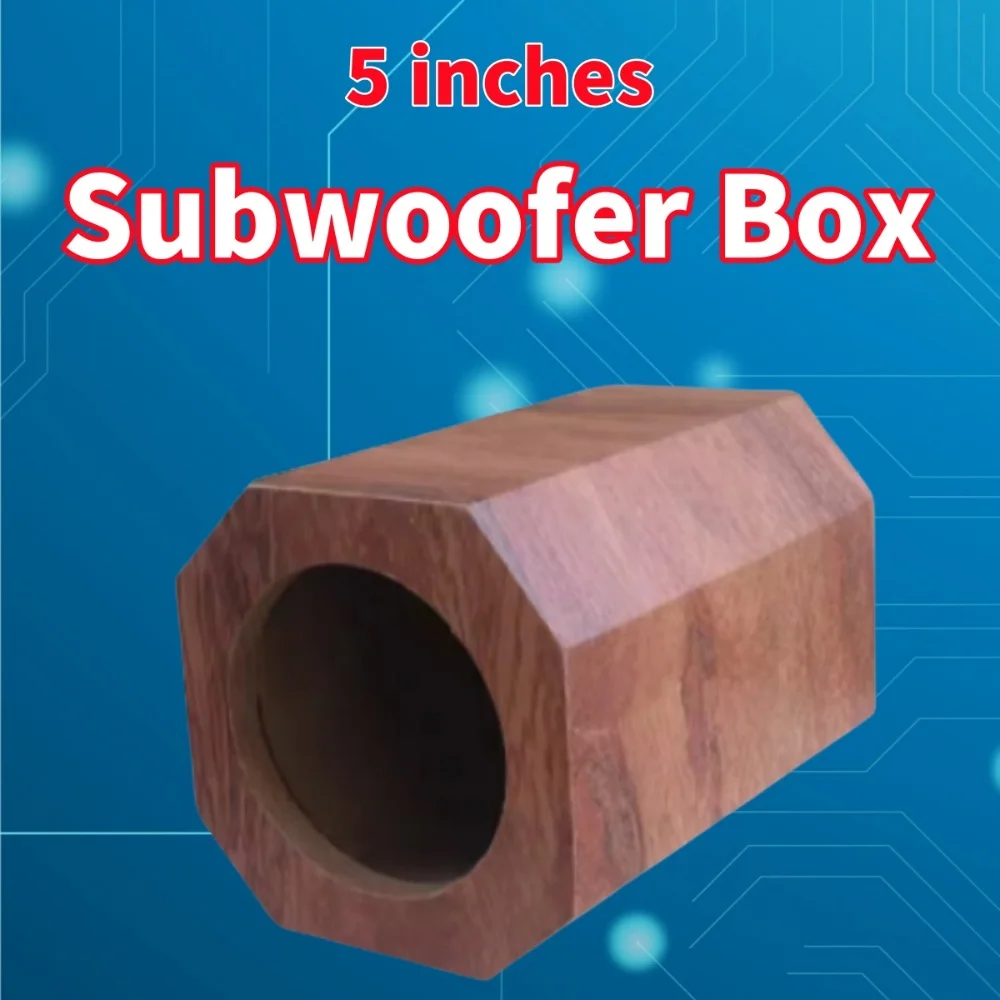 

DIY Vehicle Audio Modification. 5-Inch Octagonal Honeycomb Speaker Housing, Car/Home Subwoofer Box, Wooden Speaker Empty Box