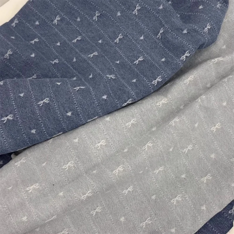 

Cowboy embroidered bow tie pants, skirt, shirt, coat, fabric box, bag, hair clip, DIY woven fabric