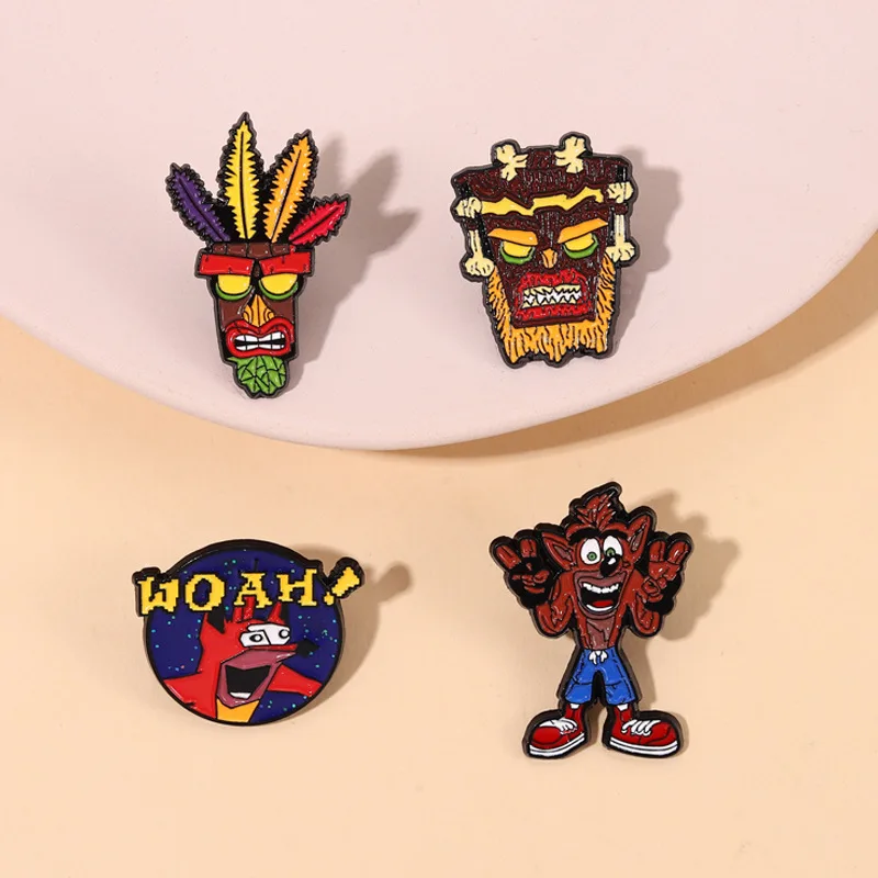 Character Brooch Cartoon Funny Original Savage Metal Badge Small Gift Wholesale Lapel Pins for Backpacks Decorative Brooches - view 2