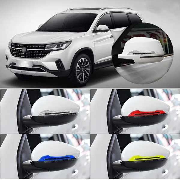 Car Side Mirror Reflective Sticker Reflective Warning Safety Sticker Rearview for mercedes w124 renault laguna bmw z4 renault ka