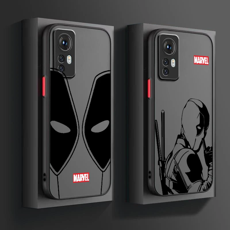 Marvel Wolverine Deadpool Cool Frosted Translucent For Xiaomi Mi 13 12 12T 11T 11 11i 10T 10 9T Pro Lite Ultra 5G Matte