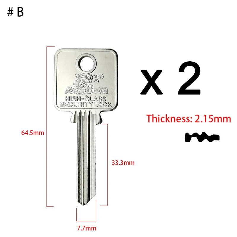 Imagem -06 - Medeco Fechaduras Chave Blanks Fit
